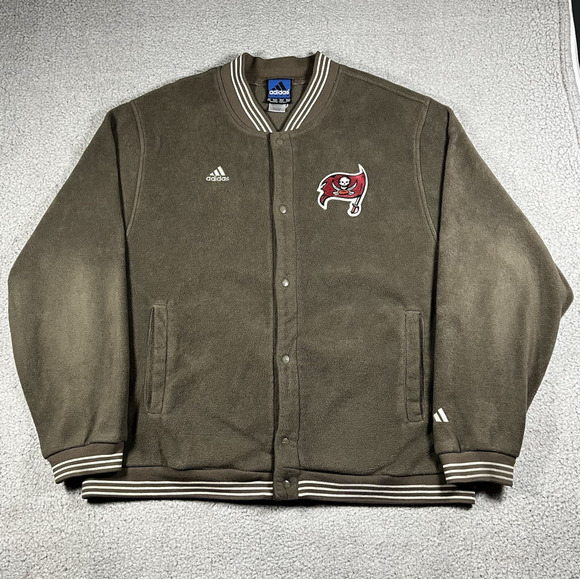 adidas Other - Tampa Bay Buccaneers Jacket Mens 2XL Adidas NFL Football Team VTG Bomber Snap